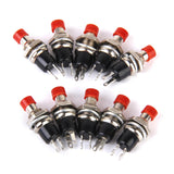 Maxbell 8x10x Mini Momentary Push Button Switch for Model Railway Hobby Red