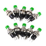 Maxbell 8x10 x Mini Momentary Push Button Switch for Model Railway Hobby Green