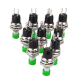 Maxbell 9x10 x Mini Momentary Push Button Switch for Model Railway Hobby Green