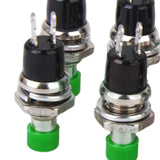 Maxbell 9x10 x Mini Momentary Push Button Switch for Model Railway Hobby Green