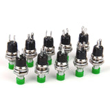 Maxbell 9x10 x Mini Momentary Push Button Switch for Model Railway Hobby Green