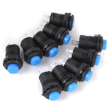 Maxbell 20pcs Blue + Black On/Off Latching Push Button Switch Locking Dash for Car Boat