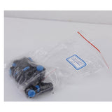 Maxbell 20pcs Blue + Black On/Off Latching Push Button Switch Locking Dash for Car Boat