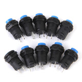 Maxbell 20pcs Blue + Black On/Off Latching Push Button Switch Locking Dash for Car Boat