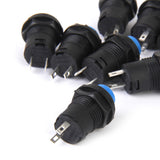 Maxbell 20pcs Blue + Black On/Off Latching Push Button Switch Locking Dash for Car Boat