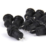 Maxbell 20pcs Blue + Black On/Off Latching Push Button Switch Locking Dash for Car Boat
