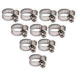 Maxbell 4x10xAdjustable Fuel Petrol Pipe Hose Clips Stainless Spring Clamps  Φ8-12mm