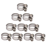 Maxbell 4x10xAdjustable Fuel Petrol Pipe Hose Clips Stainless Spring Clamps  Φ8-12mm