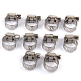 Maxbell 4x10xAdjustable Fuel Petrol Pipe Hose Clips Stainless Spring Clamps  Φ8-12mm