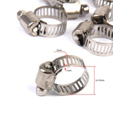 Maxbell 30x Adjustable Car Fuel Petrol Pipe Hose Clips Stainless Spring Clamp 8-19mm