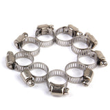 Maxbell 30x Adjustable Car Fuel Petrol Pipe Hose Clips Stainless Spring Clamp 8-19mm