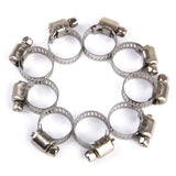 Maxbell 30x Adjustable Car Fuel Petrol Pipe Hose Clips Stainless Spring Clamp 8-19mm