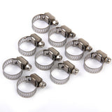 Maxbell 30x Adjustable Car Fuel Petrol Pipe Hose Clips Stainless Spring Clamp 8-19mm