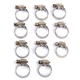 Maxbell 30x Adjustable Car Fuel Petrol Pipe Hose Clips Stainless Spring Clamp 8-19mm