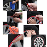 Maxbell Motorcycle Car Wheel Hub Tire Rims Stickers Decal Decorative Strip Green