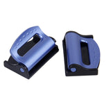 Maxbell 2 x Car Seatbelt Clip Safety Seat Belt Buckle Adjuster Support Blue