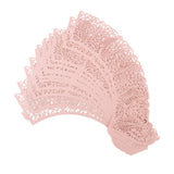 Maxbell Hollow Leaves Pattern Cake Paper Wrap Cupcake Wrapper Wedding Decor 12Pcs