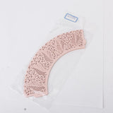 Maxbell Hollow Leaves Pattern Cake Paper Wrap Cupcake Wrapper Wedding Decor 12Pcs