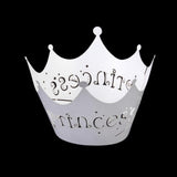 Maxbell Hollow Out Crown Pattern Cake Paper Wrap Cupcake Wrapper Wedding Decor 12Pcs