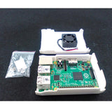 Maxbell MagiDeal Enclosure Case Box Support Fan for Raspberry Pi B+/ Pi 2 White