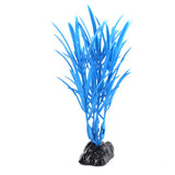 Maxbell Maxbell Plastic Glow In The Dark Artificial Grass Fish Tank Aquarium Decoration Blue 35mm