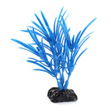 Maxbell Maxbell Plastic Glow In The Dark Artificial Grass Fish Tank Aquarium Decoration Blue 35mm