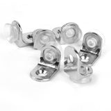 Maxbell 4x10pcs Suction Cup Base Metal Plate Glass Shelf Support Holder