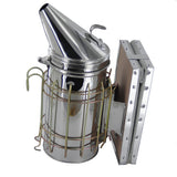 Maxbell Beekeeping Stainless Steel Bee Hive Smoker w/Heat Shield & J Hook Beehive Tool