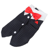 Maxbell Maxbell Pet Dog Tux Suit Wedding Costume Puppy Stylish Clothes Bow Tie Collar XL