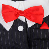 Maxbell Maxbell Pet Dog Tux Suit Wedding Costume Puppy Stylish Clothes Bow Tie Collar XL