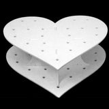 Maxbell Acrylic Heart Shaped 15 Holes   Holder Cake Pop Display Stand 1 Set