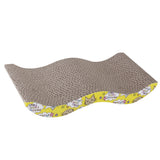 Maxbell Maxbell M-Shape Wave Corrugated Board Cat Scratcher Seize Scratch Pad Catnip Bed