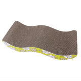 Maxbell Maxbell M-Shape Wave Corrugated Board Cat Scratcher Seize Scratch Pad Catnip Bed
