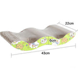 Maxbell Maxbell M-Shape Wave Corrugated Board Cat Scratcher Seize Scratch Pad Catnip Bed