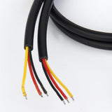 Maxbell 50cm Waterproof LED Lamp 3 Cores Male/Female Plug Cables Wire 1pcs