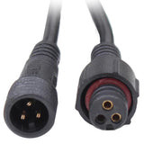 Maxbell 50cm Waterproof LED Lamp 3 Cores Male/Female Plug Cables Wire 1pcs