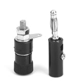 Maxbell 6x4mm Insulated Banana Plug Socket Jack Connectors New 10 Pairs Red&Black