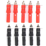 Maxbell 4mm Insulated Banana Plug Socket Jack Connectors New 10 Pairs Red+Black - Aladdin Shoppers