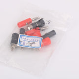 Maxbell 4mm Insulated Banana Plug Socket Jack Connectors New 10 Pairs Red+Black - Aladdin Shoppers