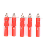 Maxbell 6x4mm Insulated Banana Plug Socket Jack Connectors New 10 Pairs Red&Black