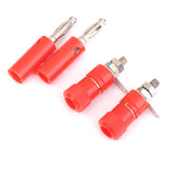 Maxbell 6x4mm Insulated Banana Plug Socket Jack Connectors New 10 Pairs Red&Black