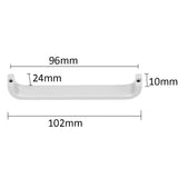 Maxbell 4x96mm Door Drawer Pull Knob Cabinet Handle Hardware - Matte Silvery