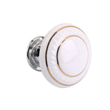 Maxbell 2x Mushroom Cabinet Cupboard Door Drawer Bin Pull Handle Knob puller White 37mm