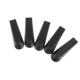 Maxbell 15xPlastic Door Stop Stoppers Door Block Wedges 5PCS Black