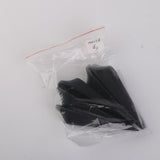 Maxbell 15xPlastic Door Stop Stoppers Door Block Wedges 5PCS Black