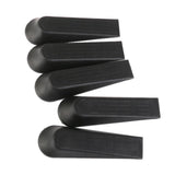 Maxbell 15xPlastic Door Stop Stoppers Door Block Wedges 5PCS Black