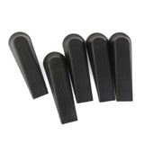Maxbell 15xPlastic Door Stop Stoppers Door Block Wedges 5PCS Black