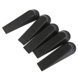 Maxbell 15xPlastic Door Stop Stoppers Door Block Wedges 5PCS Black