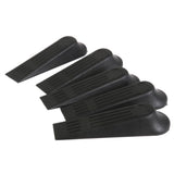 Maxbell 15xPlastic Door Stop Stoppers Door Block Wedges 5PCS Black