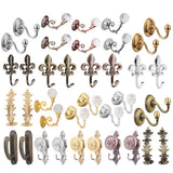 Maxbell 4x2x Curtain Drapery Tiebacks Holdbacks Wall Tassel Hook Holder Silver
